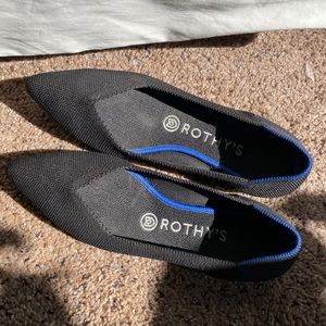 Rothy’s Point Flats Size 7.5 Black